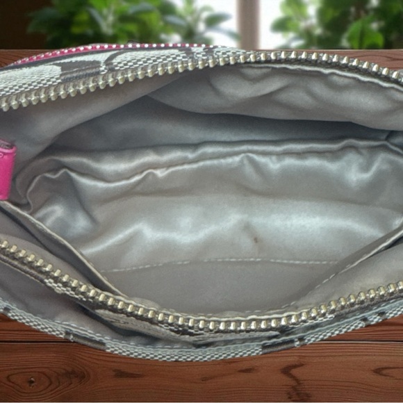 Coach Poppy Crossbody Vintage Signature Canvas & Pink Leather Accents - Picture 13 of 15